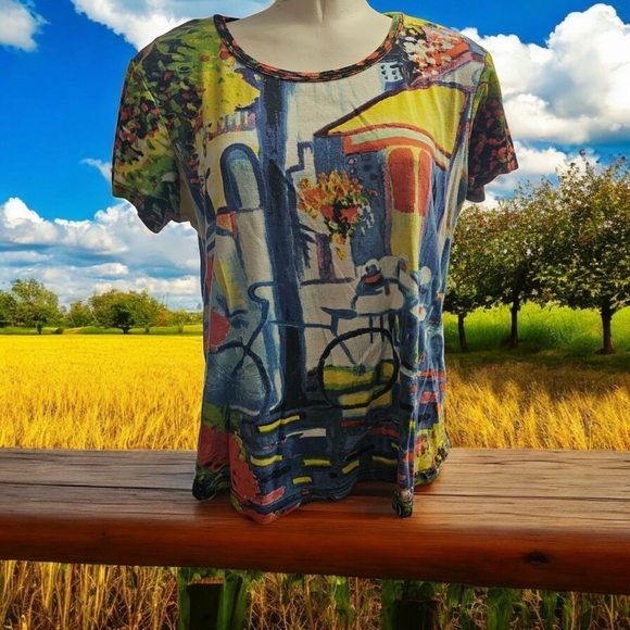 Soft cotton, fun summer t-shirt Large - Picture 1 of 6